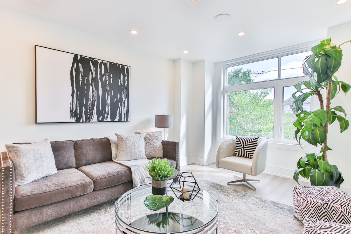 Modern rental apartment buildings